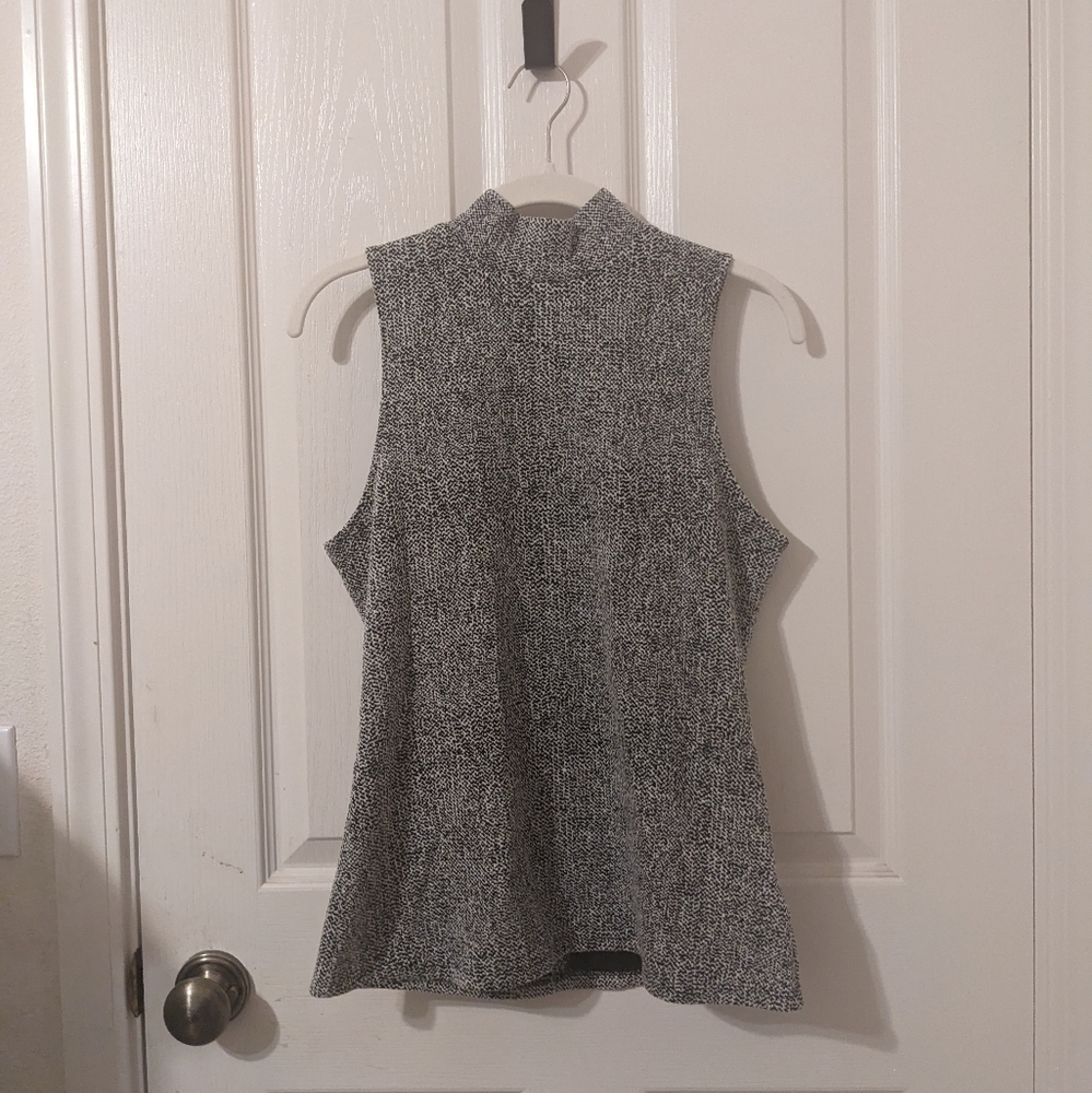Mockneck Sleeveless Top
